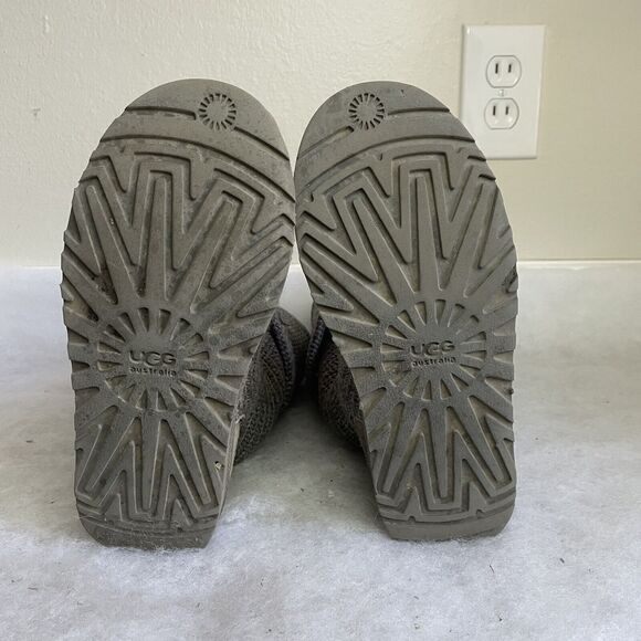 UGG Australia Classic Cardy Tall Sweater Knit Boot Comfort Casual Gray Women 7 - Picture 7 of 8